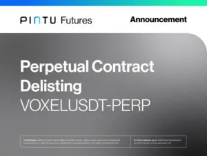 Pengumuman: Delisting Token VOXELUSDT-PERP di Pintu Futures