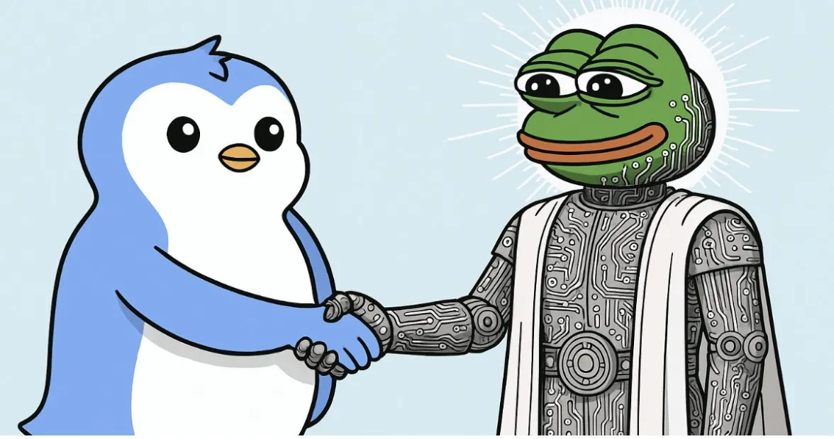 Gambar Pertarungan Meme Coin 2026: Bisakah Pengu Coin (PENGU) Mengungguli Pepe Coin (PEPE)?