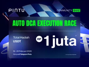 Pintu Community Quiz: Auto DCA Execution Race, Adu Konsistensi Kamu & Menangkan Total Hadiah Senilai Rp1 Juta!