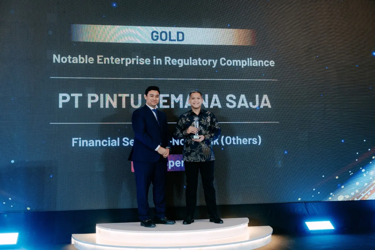Gambar Dua Kali Berturut PINTU Raih Penghargaan Kepatuhan Hukum di Indonesia Regulatory Compliance Awards 2026