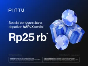Trading Pertama Kali di Pintu, Dapatkan Bonus Senilai Rp25.000 dalam Apple xStocks!