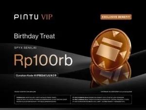 VIP Birthday Treat: Cashback Crypto SPYx Senilai Rp100.000 dengan Redeem Kode Voucher