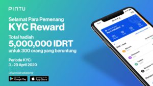 Pemenang KYC and Cashback Reward Periode 3-29 April 2020