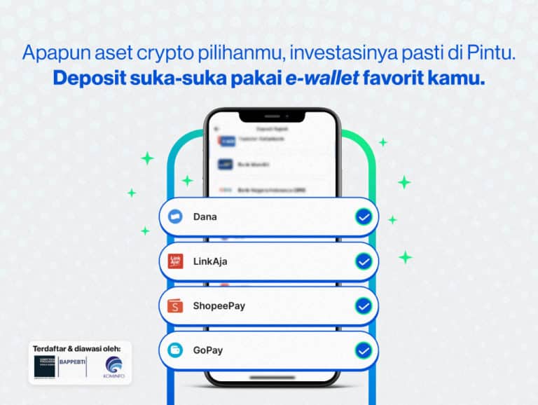 deposit rupiah IDRT di Pintu lewat ewallet