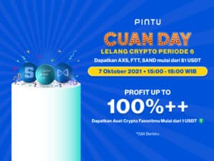 Cuan Day, Lelang Crypto #6: AXS, FTT, dan SAND