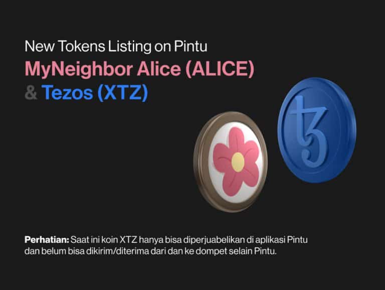 listing ALICE dan XTZ