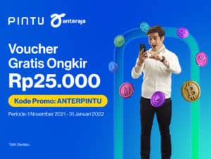 Pintu x Anteraja: Voucher Gratis Ongkir Rp25.000,00