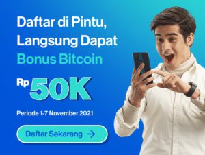 Daftar di Pintu, Langsung Dapat Bonus BITCOIN Rp50.000!