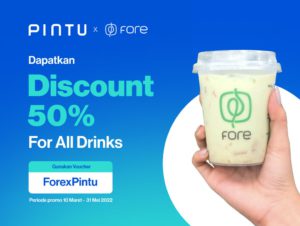 Fore x Pintu: Voucher Diskon Fore 50% untuk Semua Minuman