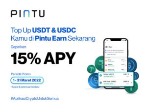 Hanya di Bulan Maret, Nabung Crypto USDT/C Kamu di Pintu Earn & Dapatkan 15% APY