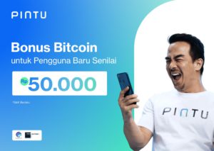 Daftar dan KYC di Pintu, Dapatkan Reward Bitcoin Rp50k!