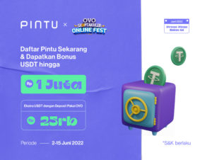 Promo OVO x Pintu Juni 2022: Gratis USDT Rp25.000