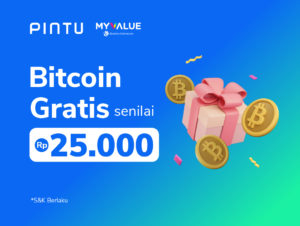 Promo Pintu x MyValue 2022: Gratis Bitcoin Rp25.000