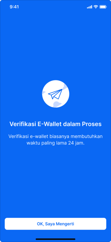 verifikasi e-wallet di pintu