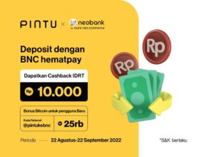 Dapatkan Cashback IDRT dan Bonus Bitcoin hingga Rp35 Ribu!