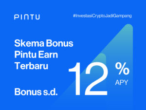 Skema Bonus Pintu Earn Terbaru, Bonus hingga 12% APY