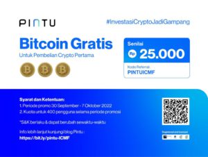 ICMF x Pintu: Dapatkan Gratis Bitcoin Rp25.000!