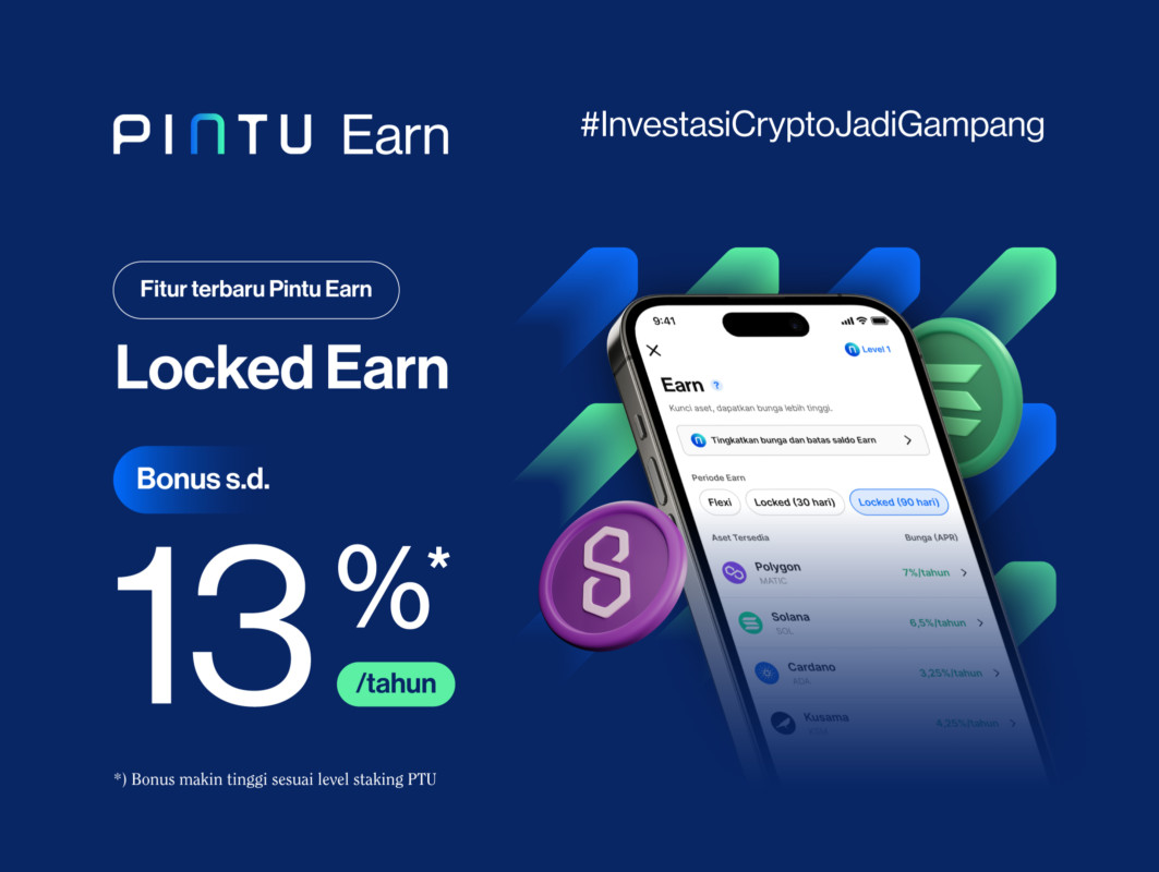 Nabung Crypto Di Locked Earn, Bonus Lebih Tinggi! - Pintu Blog