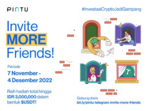 Pintu Telegram Referral Program: Undang Teman, Dapatkan USDT Gratis!