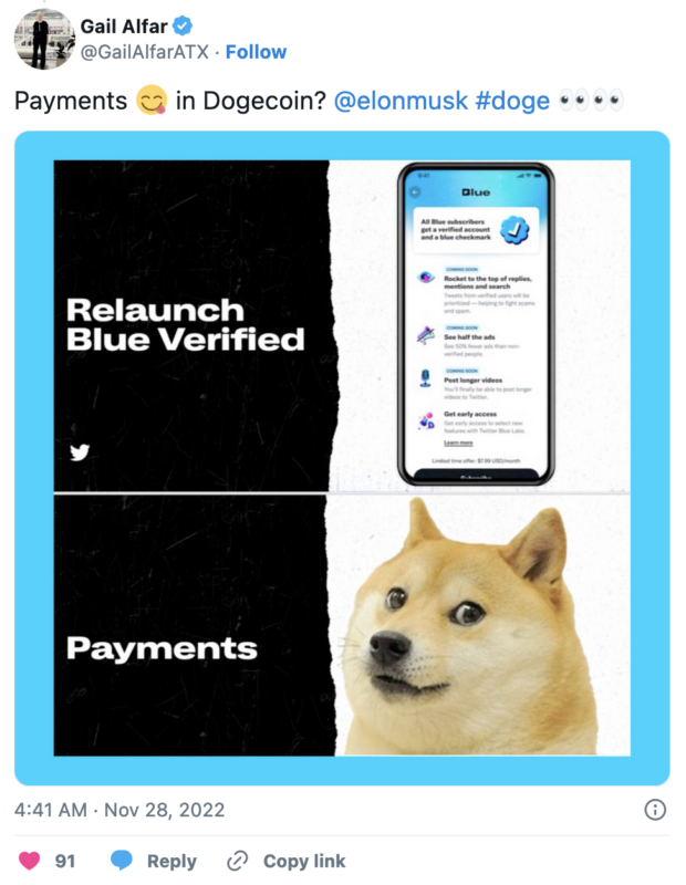 Twitter Berintegrasi dengan Dogecoin?