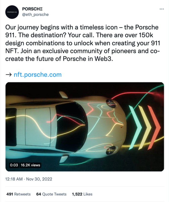 Akun Twitter Porsche