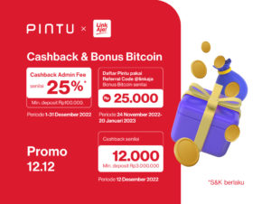 Promo Pintu x LinkAja Desember 2022: Dapatkan Promo 12.12 dan Cashback Hingga Rp50.000!