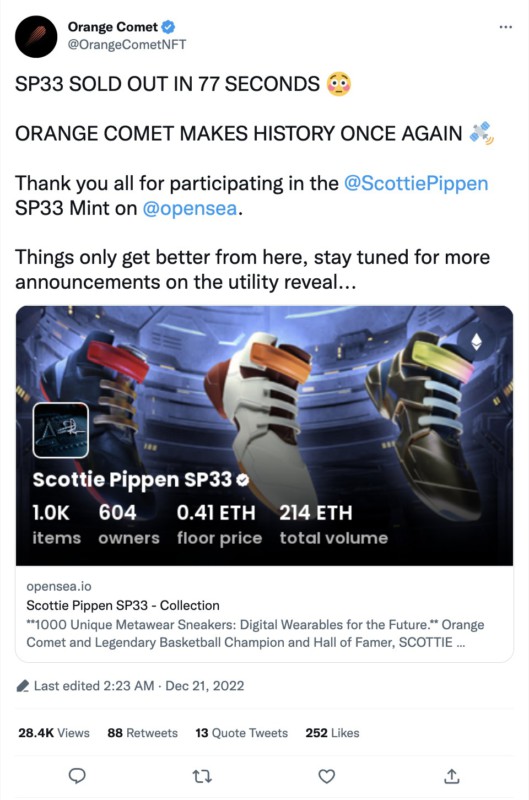 SP33 Scottie Pippen Habis dalam 77 Detik
