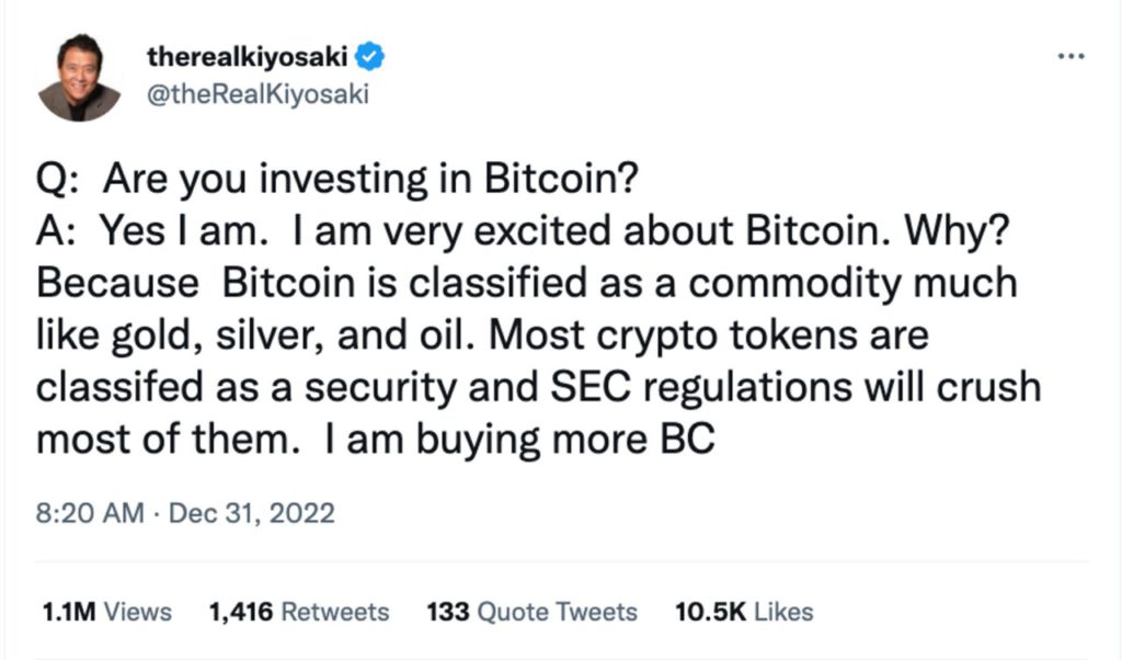 Alasan Robert Kiyosaki Membeli Bitcoin