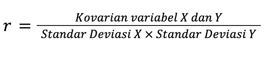 rumus koefisien korelasi dengan kalkulator