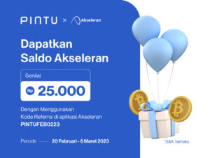 Promo Pintu x Akseleran: Dapatkan Saldo Promo Hingga Rp50.000!