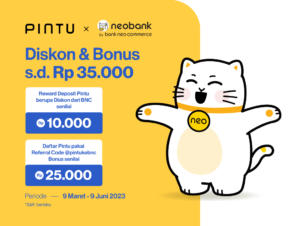 Promo Pintu x BNC: Dapatkan Bitcoin Gratis dan Cashback Senilai Rp10.000!