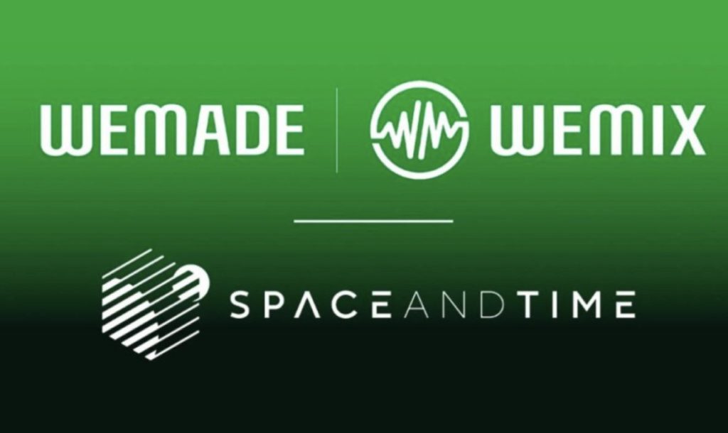 Kolaborasi Wemade dan Space and Time (SxT)