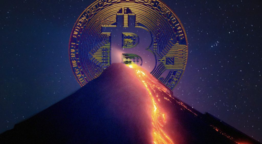 penambangan bitcoin berenergi vulkanik