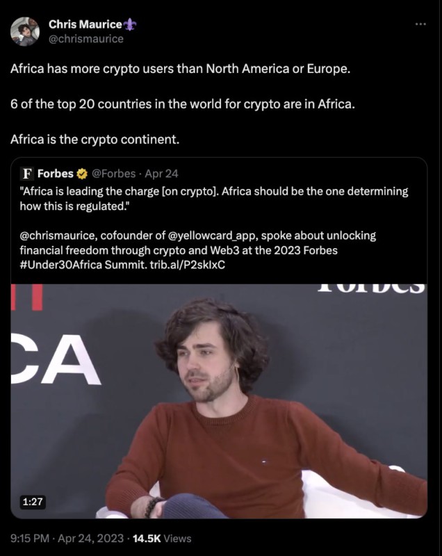 teknologi blockchain dan crypto di africa