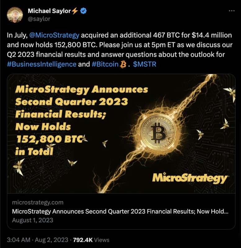penambahan bitcoin microstrategy