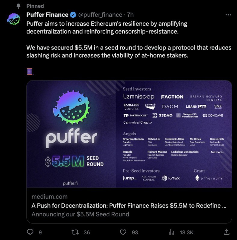 puffer finance seed funding