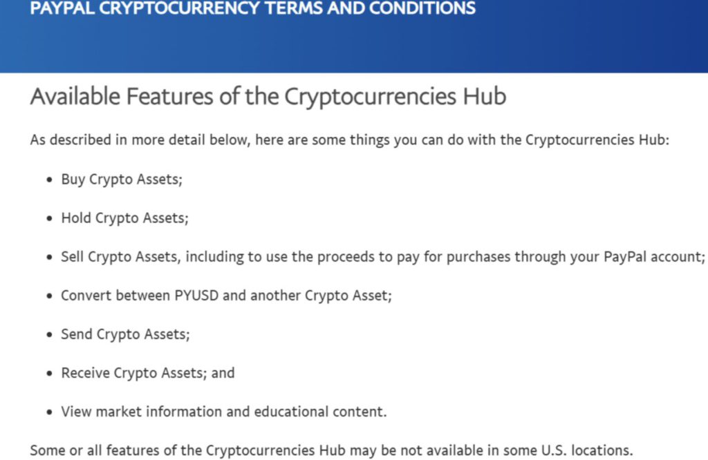 paypal luncurkan fitur cryptocurrencies hub
