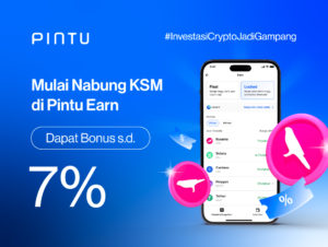 Nabung Kusama (KSM), Hingga 7% APY di Pintu Earn