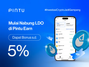 Nabung Lido Dao (LDO), Hingga 5% APY di Pintu Earn!