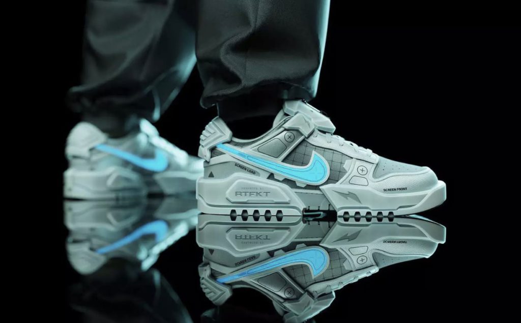 nft holder nike shoes and rtfkt