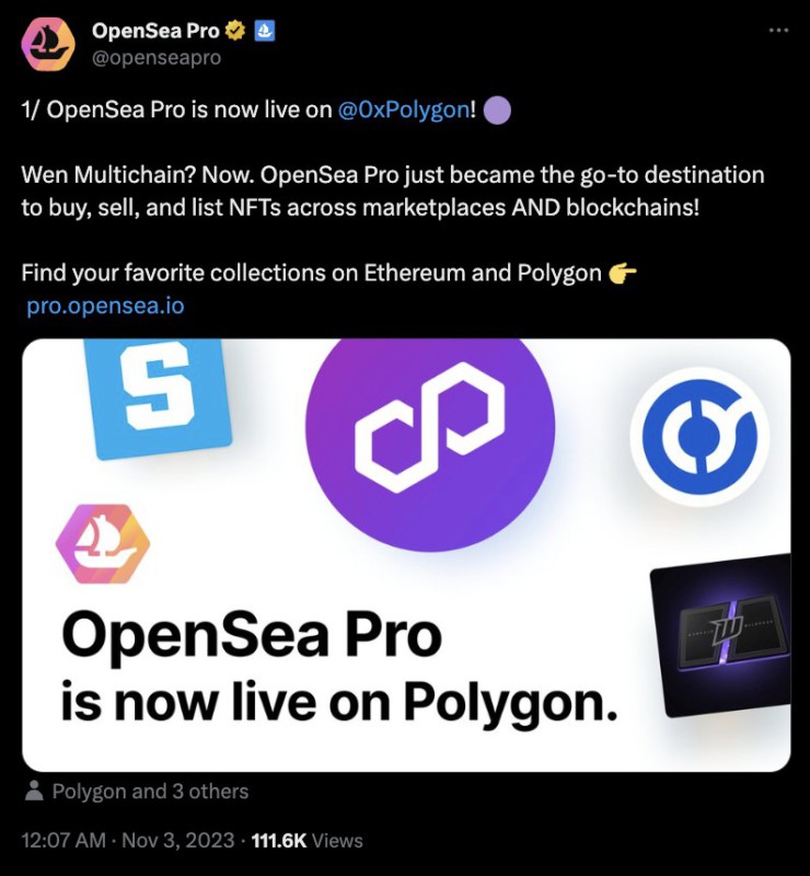 OpenSea Pro dan Polygon