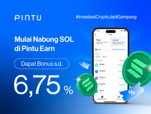 Nabung SOL di Pintu Earn, Nikmati Bonus APY Hingga 6,75%!