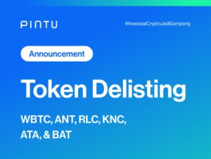 Pengumuman: Delisting Token WBTC, ANT, RLC, KNC, ATA, dan BAT di Pintu