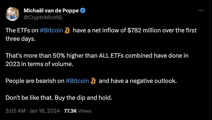 etf bitcoin spot menambah tekanan