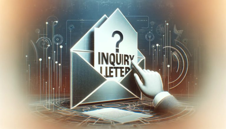 inquiry letter adalah