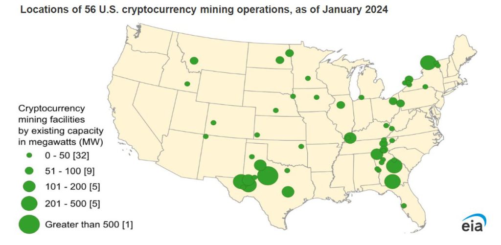 crypto mining map us