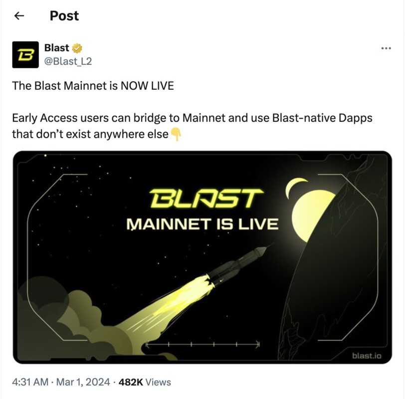 blast mainnet