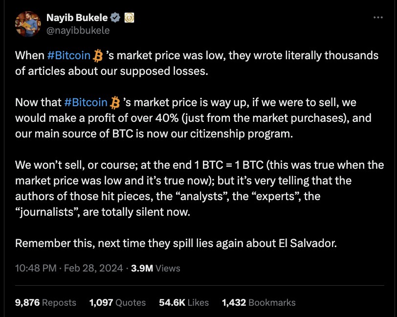 el salvador tidak akan jual bitcoin