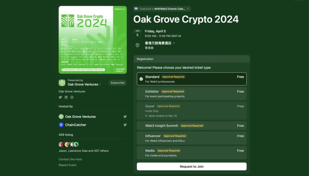 event oak grove crypto 2024