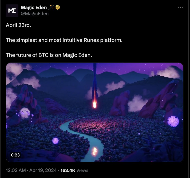 bitcoin runes dan magic eden